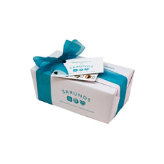 Personalised wrapped ballotin of assorted Belgian chocolates