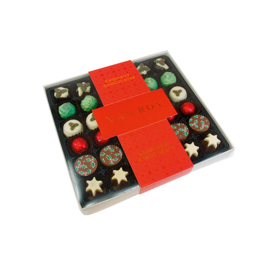 The Christmas collection of assorted chocolates in 36 choc grey base with cello lid