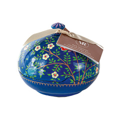 Bright Flowers design of 5" Bonbonniere with dark chocolate coated coffee beans