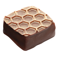 Honey milk - honey ganache in milk chocolate with gold powder finish 12.4g - 108 pcs