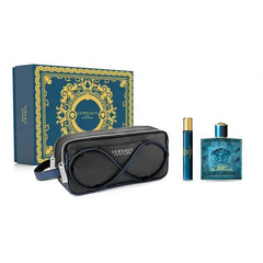 Versace Eros Pour Homme Eau De Perfume Spray 100ml Set 3 Pieces Jag Couture London - New York