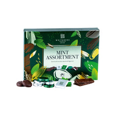 Whitakers dark and milk chocolate mint collection in carton