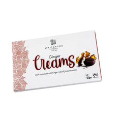 Whitakers dark chocolate covered ginger fondant creams in carton