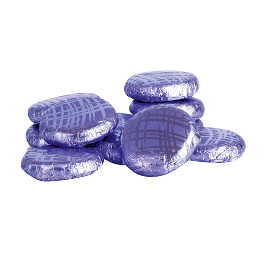 Violet crème - dark chocolate covered fondant in lilac coloured foil 120pcs