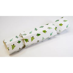 Jag Couture London - New York White with Christmas tree design cracker box (10 x 4 cm barrel)