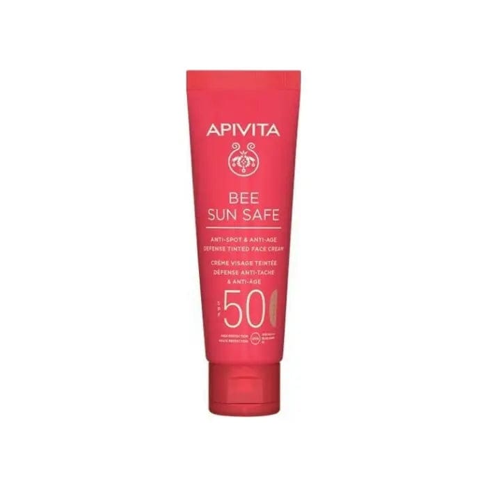 Jag Couture London - New York Apivita Bee Sun Anti-Spot & Anti-Age Defense Tinted Face Cream SPF50 50ml