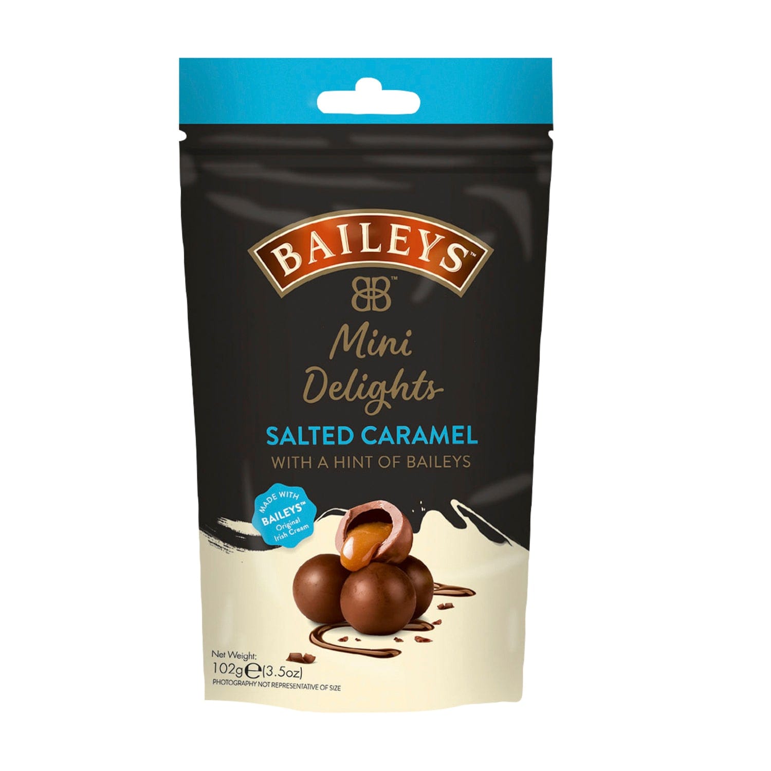 Jag Couture London - New York Baileys salted caramel milk chocolate mini delights in pouch