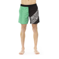Jag Couture London - New York Bikkembergs Beachwear BKK1MBM09_GREEN&BLACK