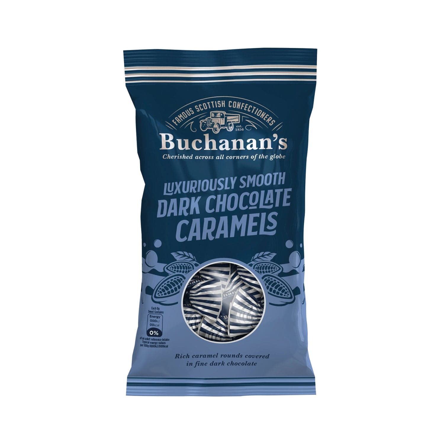 Jag Couture London - New York Buchanan's bag of dark chocolate Caramels