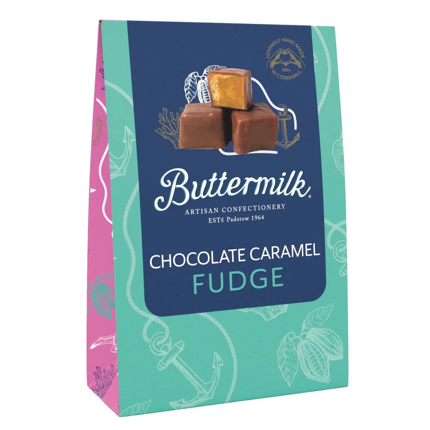 Jag Couture London - New York Buttermilk milk chocolate covered caramel sea salt fudge in sharing box