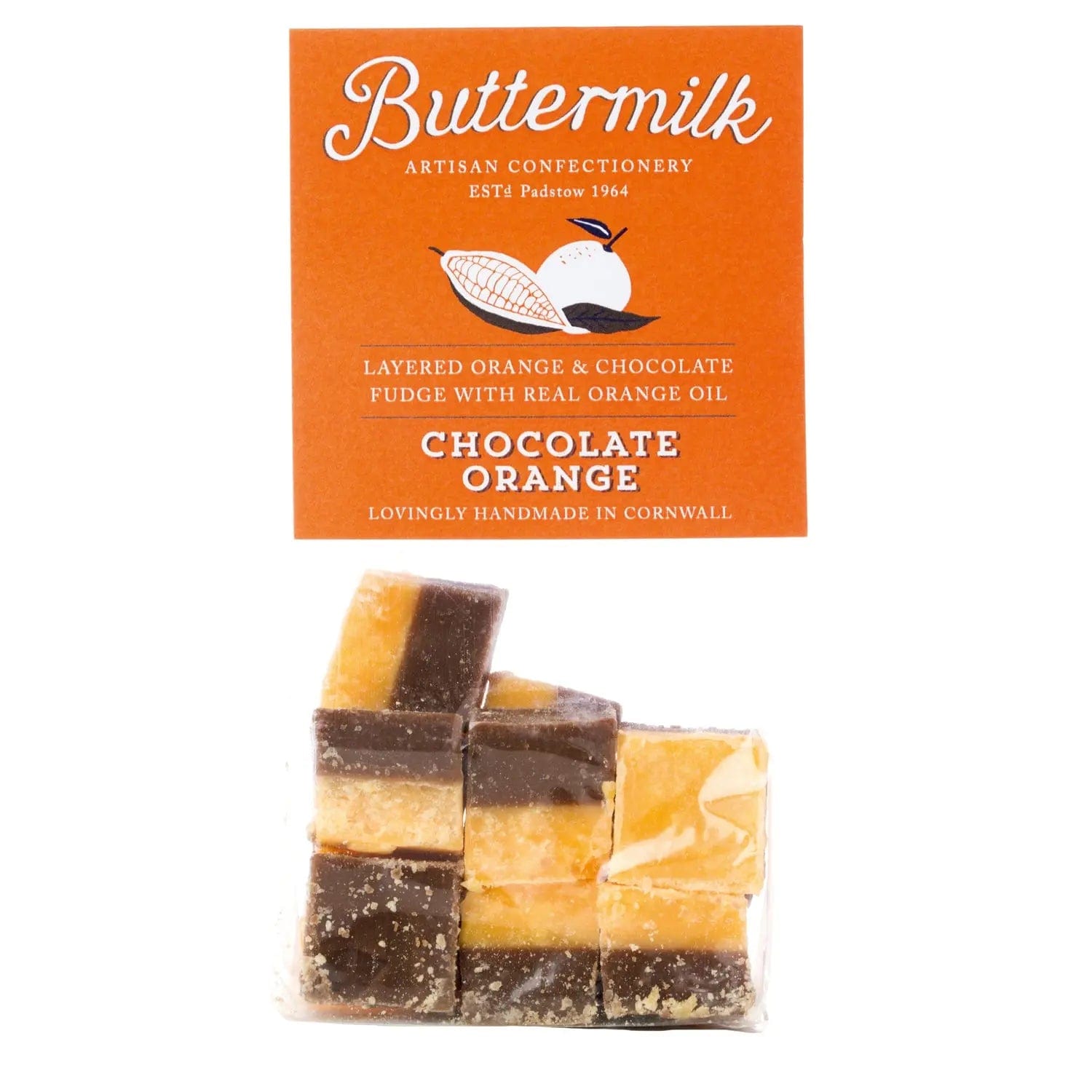 Jag Couture London - New York Buttermilk smooth chocolate orange fudge in grab bag
