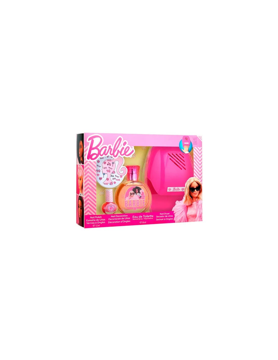 Jag Couture London - New York Cartoon Air-Val Barbie Set Edt 50 Kit Manicura