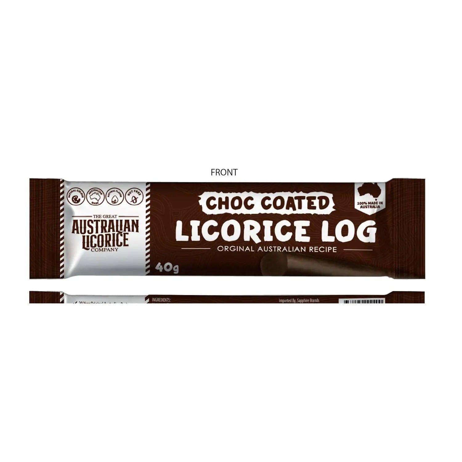 Jag Couture London - New York Chocolate coated traditional licorice log