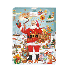 Jag Couture London - New York Classic Christmas Santa Claus advent flled with milk and dark chocolate marzipan classic loaves