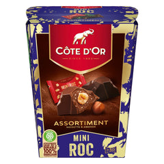 Jag Couture London - New York Cote d'Or Mini Roc Assortment - smooth milk and dark chocolates with a whole hazelnut, soft praline and crispy pieces and caramel
