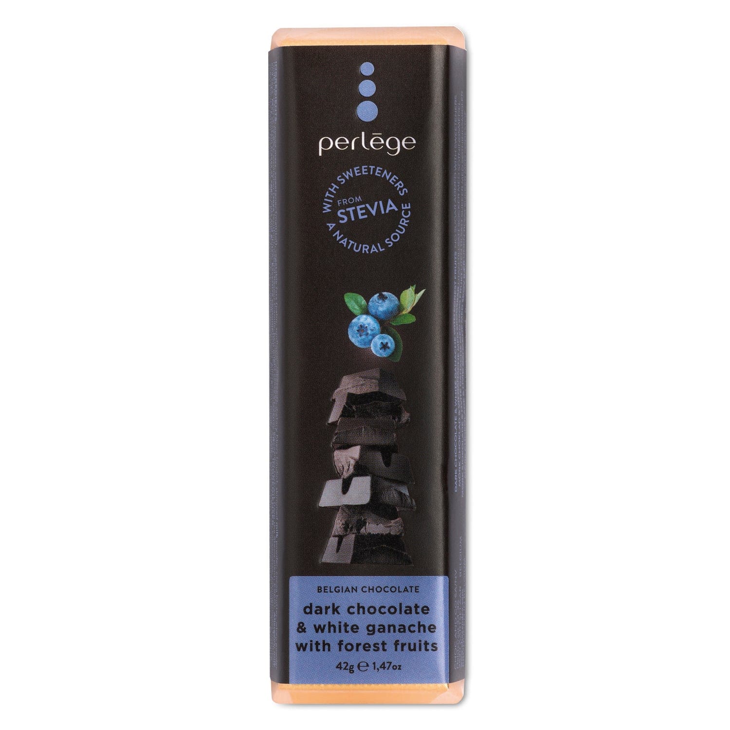 Jag Couture London - New York Dark chocolate bar with white forest fruit ganache