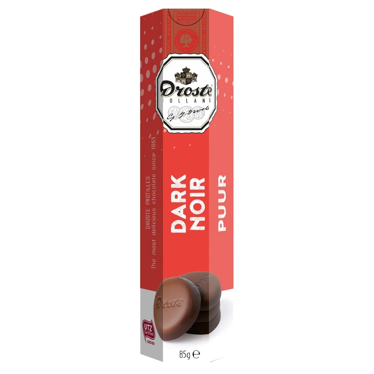 Jag Couture London - New York Dark chocolate pastilles in tube