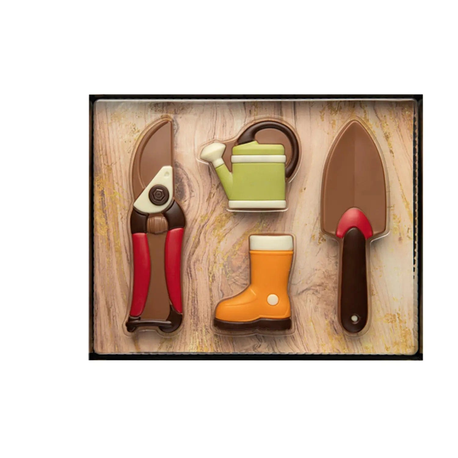 Jag Couture London - New York Decorated hollow milk chocolate gardening gift set - 195mm