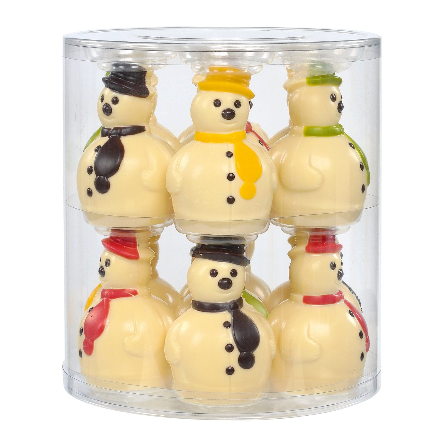 Jag Couture London - New York Decorated hollow white chocolate snowmen