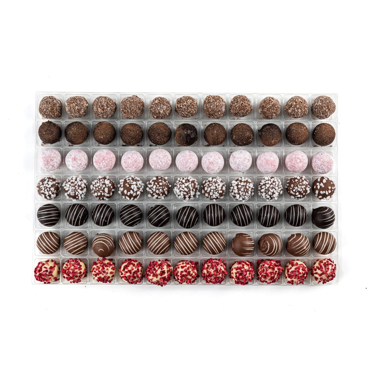 Jag Couture London - New York English Truffle Selection - milk caramel, dark rum, pink gin, milk prosecco, dark cappuccino, milk orange, white champagne