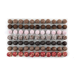 Jag Couture London - New York English Truffle Selection - milk caramel, dark rum, pink gin, milk prosecco, dark cappuccino, milk orange, white champagne