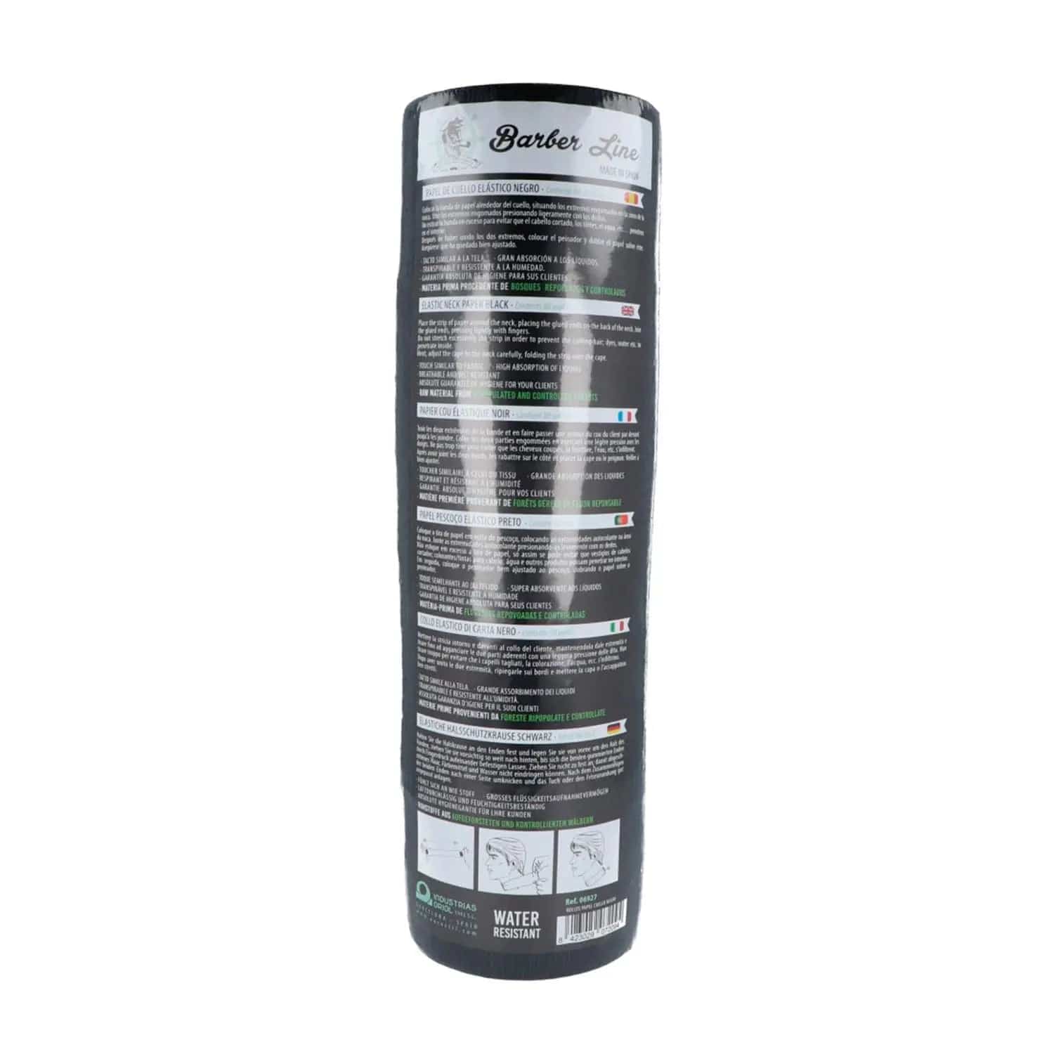 Jag Couture London - New York Eurostil Cabello Papel Cuello Negro Negro 80 Servicios Pack 5un