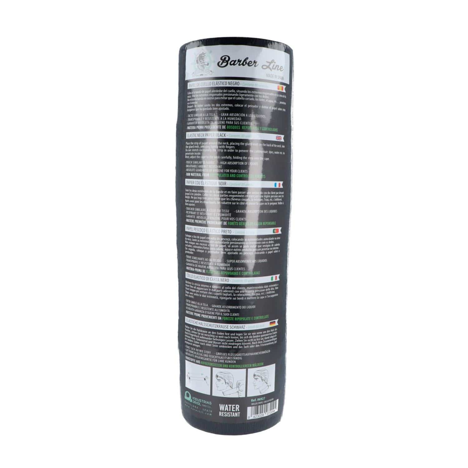 Jag Couture London - New York Eurostil Cabello Papel Cuello Negro Negro 80 Servicios Pack 5un