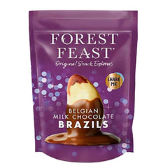 Jag Couture London - New York Forest Feast Belgian milk chocolate covered Brazil nuts in pouch