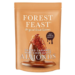 Jag Couture London - New York Forest Feast salted caramel milk chocolate covered almonds in pouch