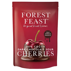 Jag Couture London - New York Forest Feast sour cherries dipped in dark Belgian chocolate