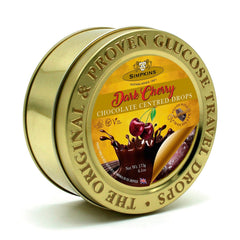 Jag Couture London - New York Gold embossed tin of chocolate centred cherry travel sweets