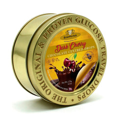Jag Couture London - New York Gold embossed tin of chocolate centred cherry travel sweets