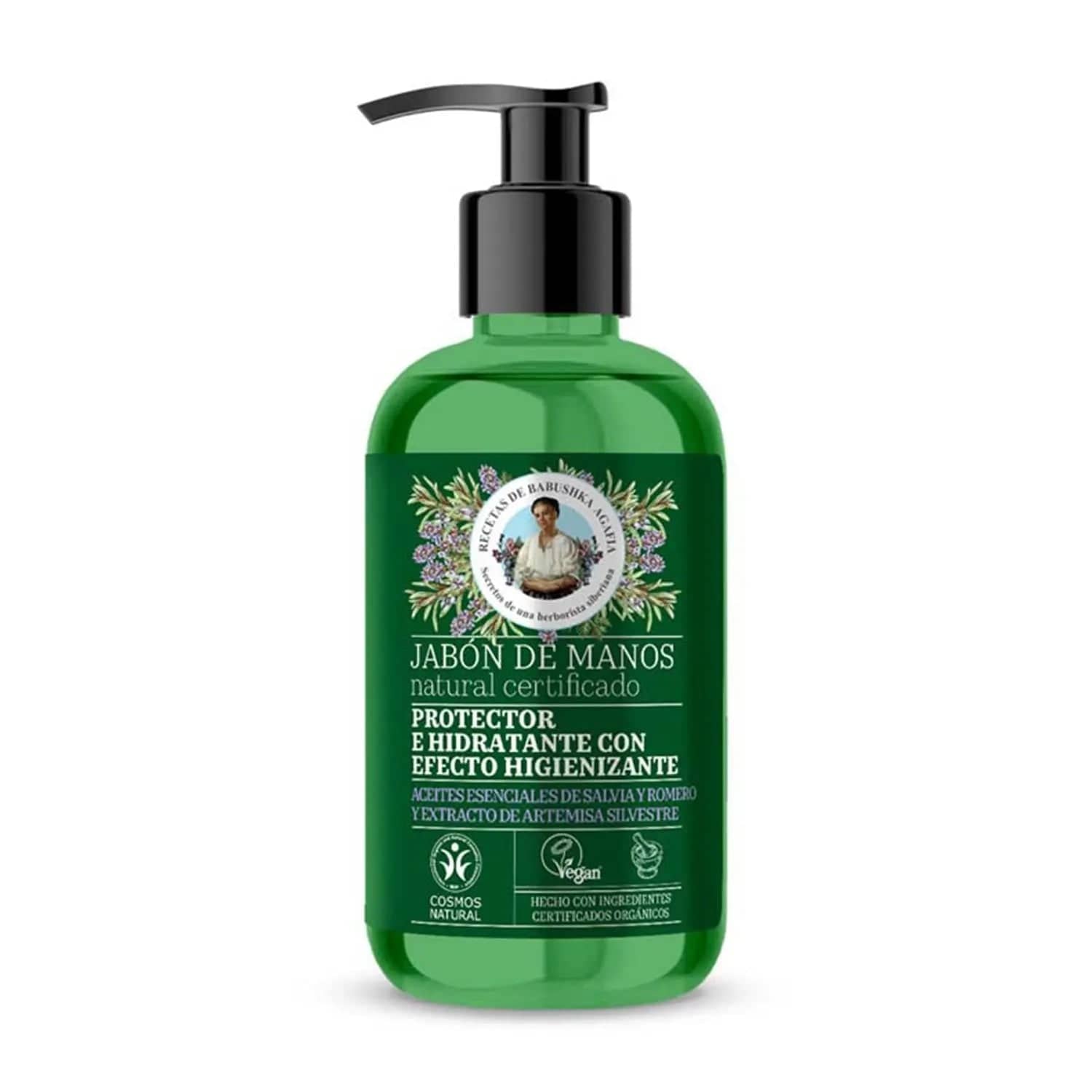Jag Couture London - New York Green Agafia Protector Efecto Higienizante Jabon De Manos Jabon De Manos Con Dosificador 300ml