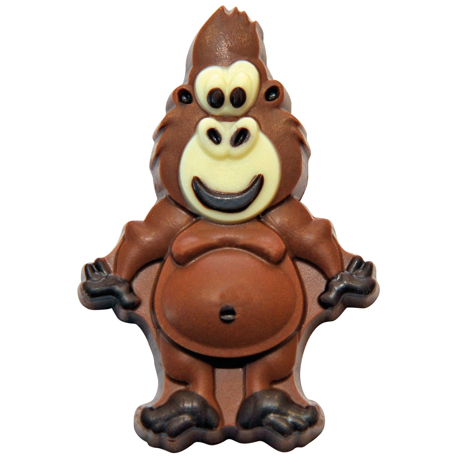 Jag Couture London - New York Guy the gorilla - decorated solid milk chocolate - appr 36pcs