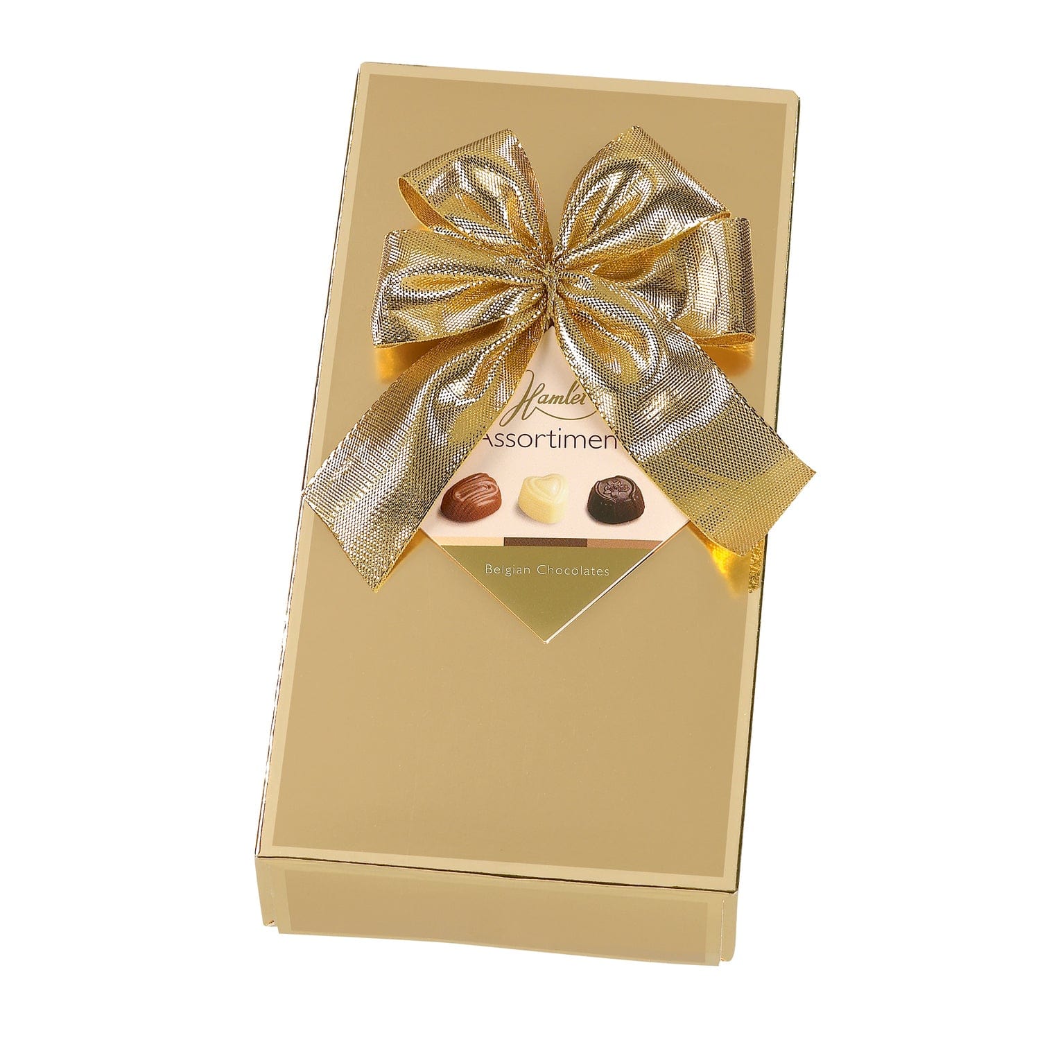 Jag Couture London - New York Hamlet gold gift box of assorted chocolates