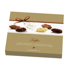 Jag Couture London - New York Hamlet milk, white and dark chocolate flaked truffles in gift carton
