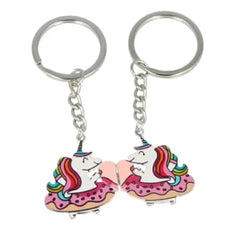 Jag Couture London - New York Inca Unicorn Keychains With Magnet BFF 2 Units