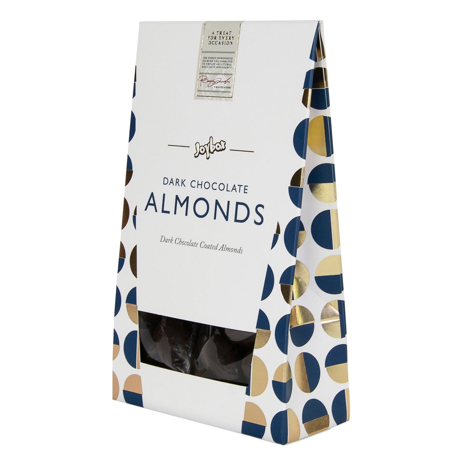Jag Couture London - New York Joybox almonds coated in dark chocolate in carton