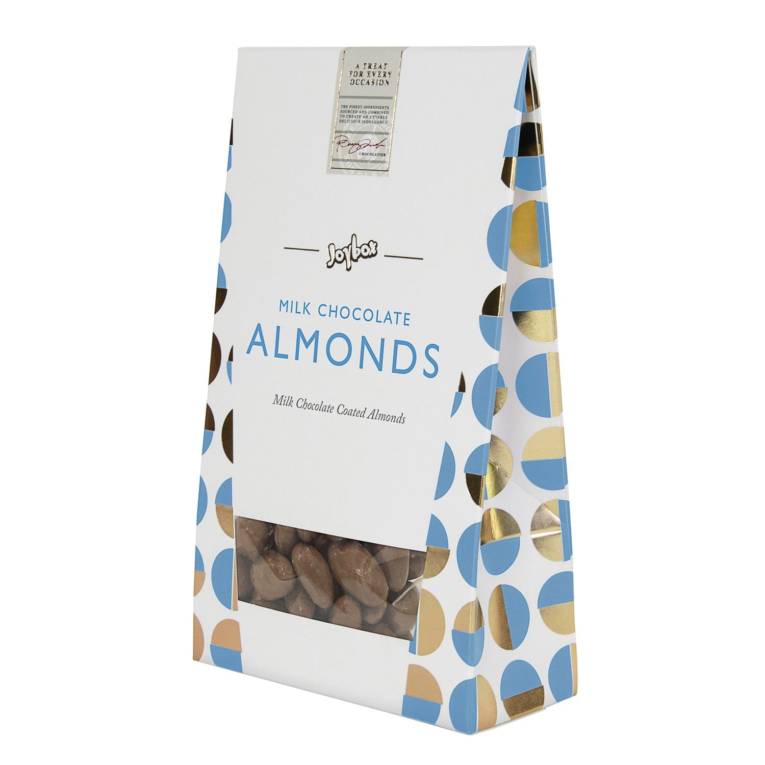 Jag Couture London - New York Joybox almonds coated in milk chocolate in carton