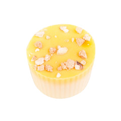 Jag Couture London - New York Lemon cup - fresh cream and lemon oil encased in a white chocolate shell with a crunchy hazelnut topping 12g approx 860g