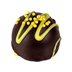 Jag Couture London - New York Lemon Fruit Cream - flavoured fondant cream in dark chocolate 13g