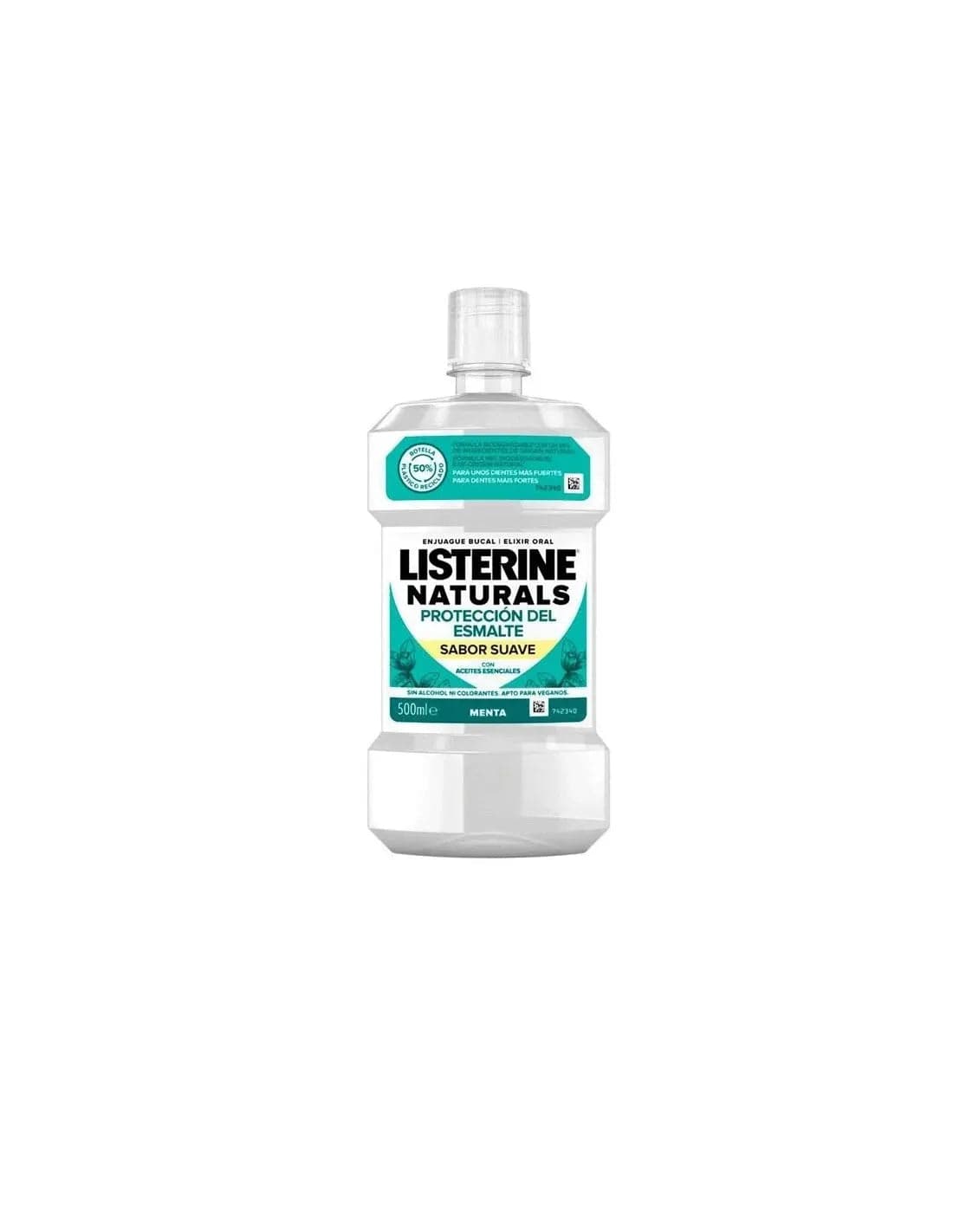 Jag Couture London - New York Listerine Naturals Enjuague Bucal Reparador Esmalte 500ml