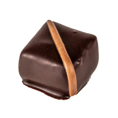 Jag Couture London - New York Marzipan - dark chocolate covered marzipan with milk stripe 16g