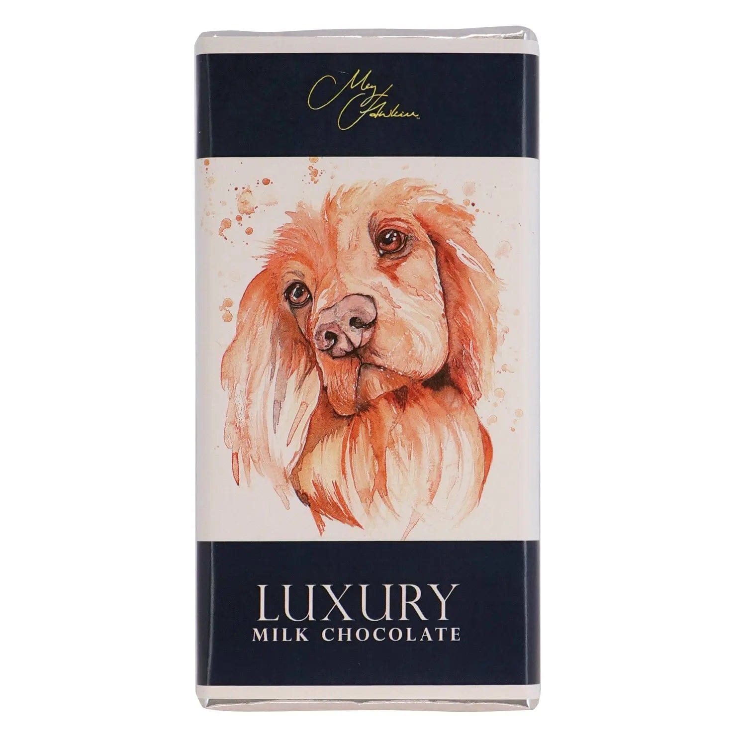 Jag Couture London - New York Meg Hawkins Cocker Spaniel design milk chocolate bar
