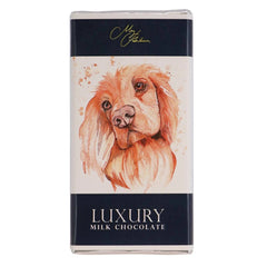 Jag Couture London - New York Meg Hawkins Cocker Spaniel design milk chocolate bar