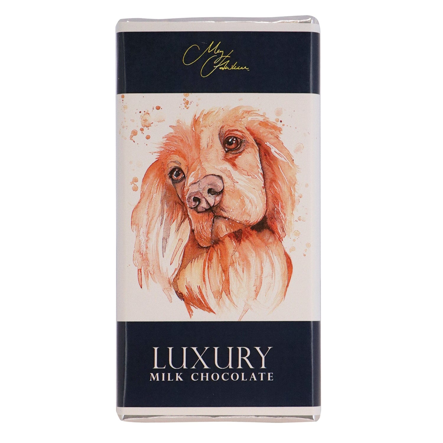 Jag Couture London - New York Meg Hawkins Cocker Spaniel design milk chocolate bar