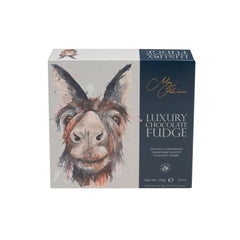 Jag Couture London - New York Meg Hawkins Donkey carton of chocolate fudge