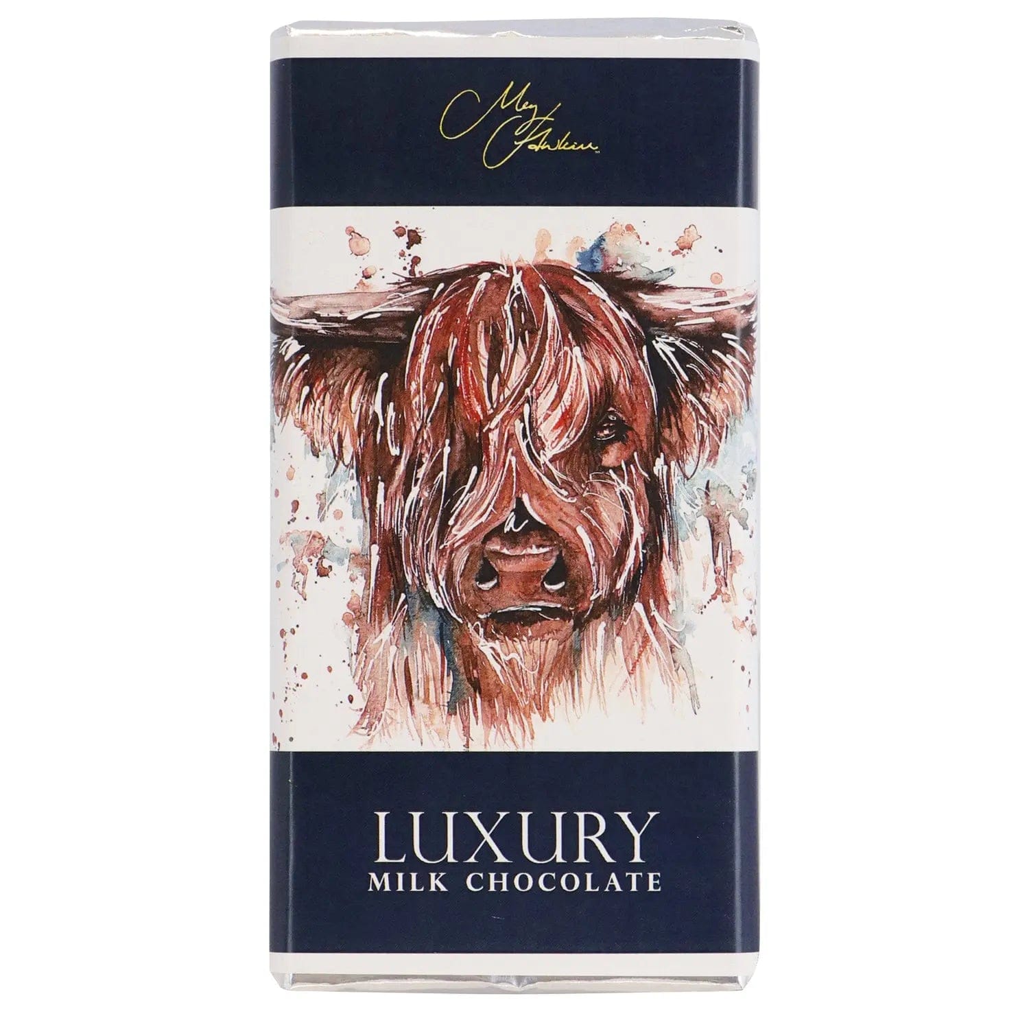 Jag Couture London - New York Meg Hawkins Highland Cow design milk chocolate bar