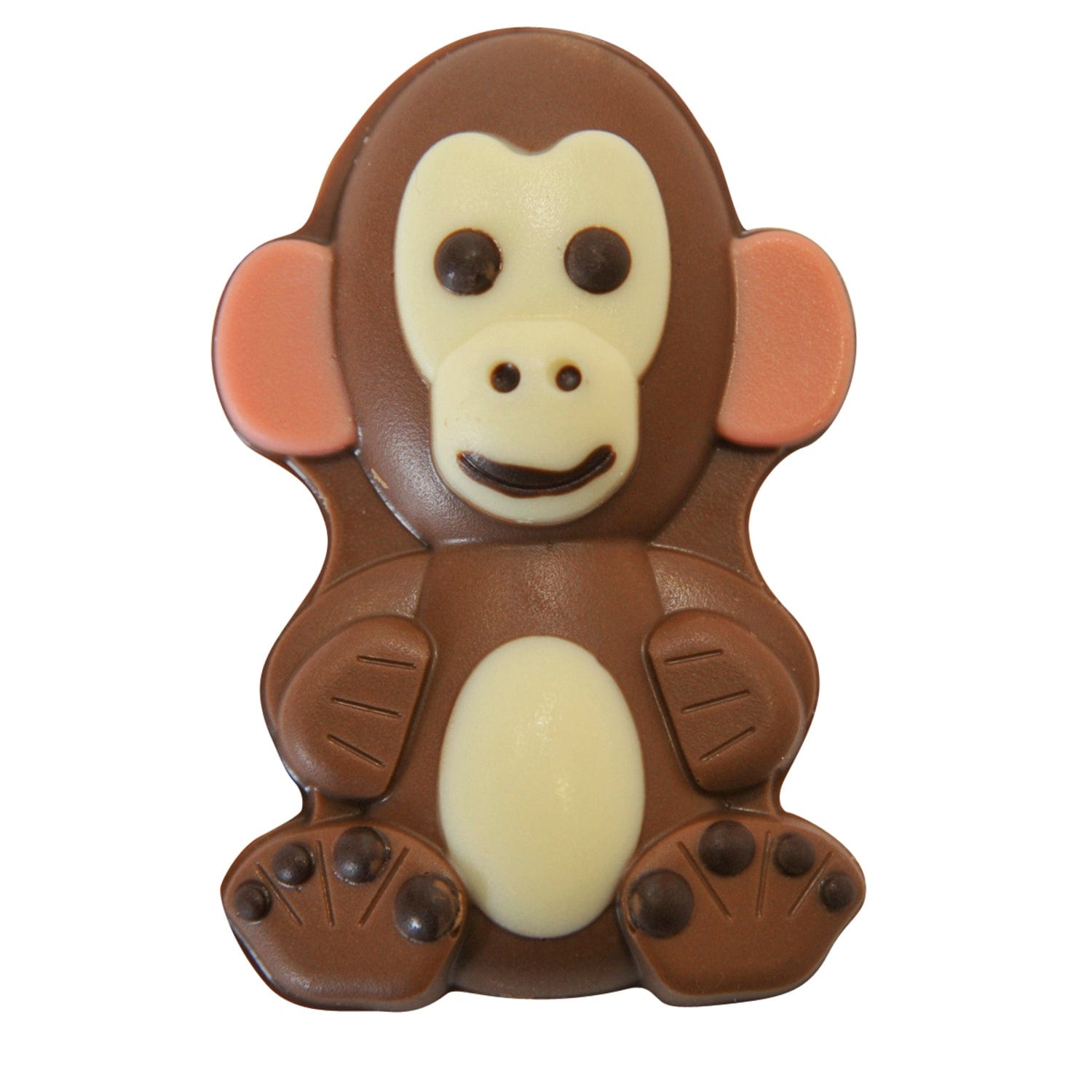 Jag Couture London - New York Micky the monkey - decorated solid milk chocolate - appr 37pcs