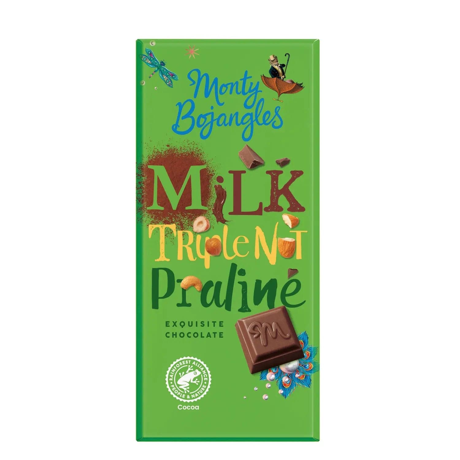 Jag Couture London - New York Milk Triple Nut Praline exquisite chocolate bar